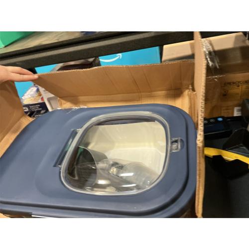 20-30 Lbs Rice Storage Container,Collapsible Food Storage Containers with Rolling Wheel Airtight Locking Lid,Flour Storage Container with Cup and Scoop,Suitable for Food,Rice,Pet Food,Flour