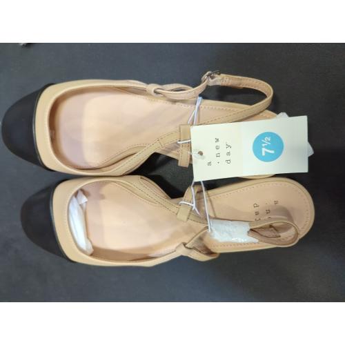 Size 7.5 C.Paravano Women's Slingback Mary Jane Pumps | Low Block Heel & Round Toe | Wedding Guest & Office Shoes | Pair w/Tea-Length Dresses or Linen Trousers