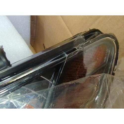 Headlight Assembly for 2010-2013 Kia Forte/Koup LX EX SX, Passenger & Driver Side Halogen Headlamp with Clear Lens Black Housing Amber Reflector, 1 Pair