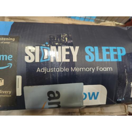 Color White Sidney Sleep Pillow for Side and Back Sleepers - Comfort for Neck and Shoulder Pain - Adjustable Contour Fill - Queen Size - Extra Fill Included (White)