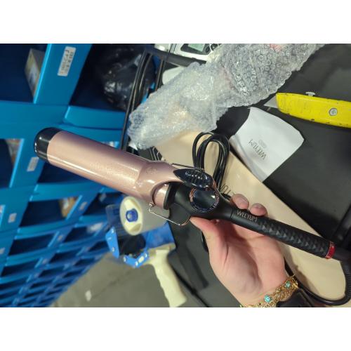 Large Curling Iron 2 Inch, Ceramic Long Barrel Hair Curling Wand, Hair Styling Tool, Dual Voltage, LCD Display, Black