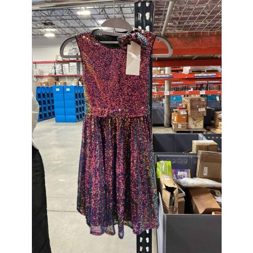 8Y GRACE KARIN Girls Sequin Dress Sleeveless Prom Party Formal Graduations Fancy Tween Girls Dresses Size 8Y