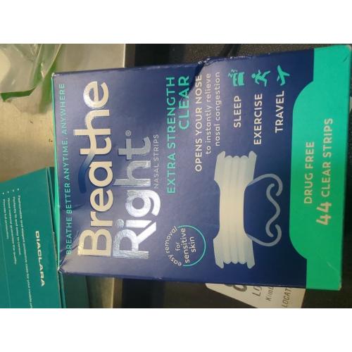 Breathe Right Extra Strength Nasal Strips, Clear, 44 Count