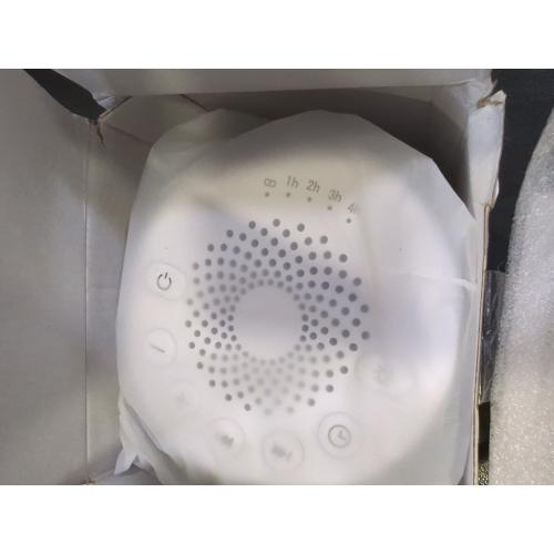White Sound Machine Easysleep White Noise Machine with 25 Soothing Sounds and Night Lights with Memory Function 32 Levels of Volume and 5 Sleep Timer Powered by AC or USB for Sleeping Relaxation (White)
