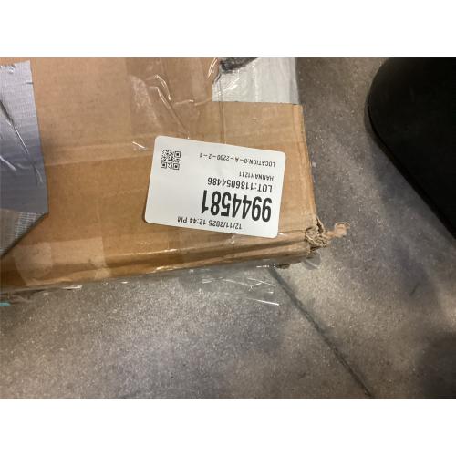 AxcessAbles Portable DJ Facade Booth with Black and White Lighting Scrims, Carry Cases | Standing DJ Table - 40 x 20 | DJ Controller Stand | Recording Mixer Stand | DJ Booth (ES-01)