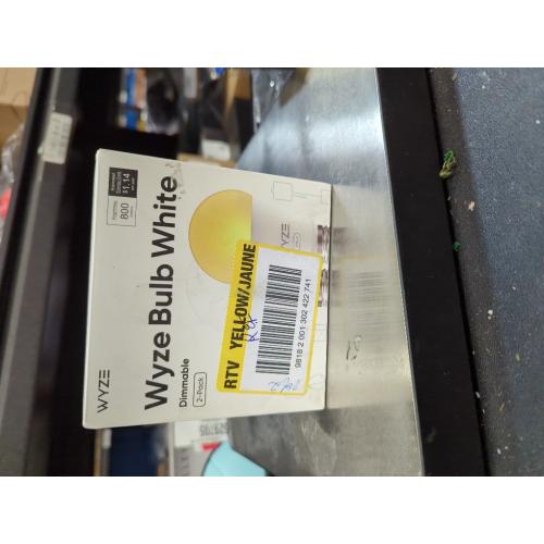 Wyze 60-Watt Equivalent A19 Tunable White Dimmable Wi-Fi LED Smart Light Bulb (2-Pack)