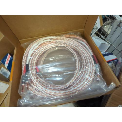 ASHATA 12TC Cable, 24 Core Audiophile Speaker Cables for HiFi Stereo System, HiFi OCC Copper Cord for CD Speaker Radio Amplifier - 2.5m / 8.2ft