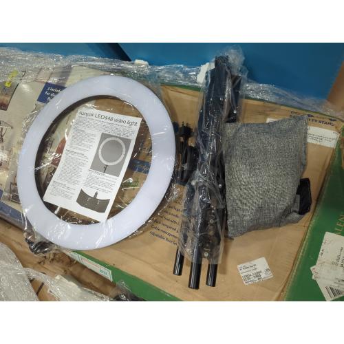 Sunpak - LED 448 19 Bi-Color Ring Light Kit - Black