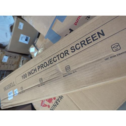 Outdoor Projector Screen with Stand 100 Inch: Portable Projection Screen for Outside Theater Home Backyard Movies