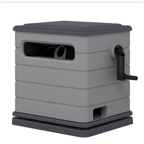 Suncast 150. Swivel Hideaway Hose Reel with Hose Guide and Crank Handle