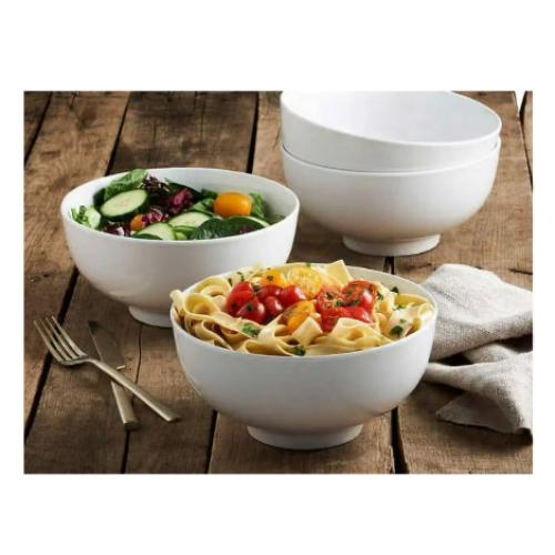 Denmark Classic Set of Porcelain All Purpose Bowls, White