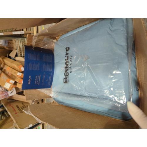 Bedsure Grayish Blue Duvet Covers Queen Size - Prewashed Cotton-Like Polyester Duvet Cover, Soft Queen Duvet Cover Set 3 Pieces with Zipper Closure, 1 Duvet Cover 90x90 inches and 2 Pillow Shams