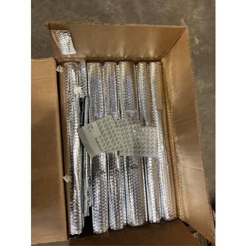 16P Garage Door Insulation Panels Kit 0.24T Double Bubble Reflective Aluminum Foil 6MM Sheet Thermal Pre-Cut Insulation Shield 120 Tapes Winter Clod and Summer Heat for Attic Garage Wall (24 x 48)