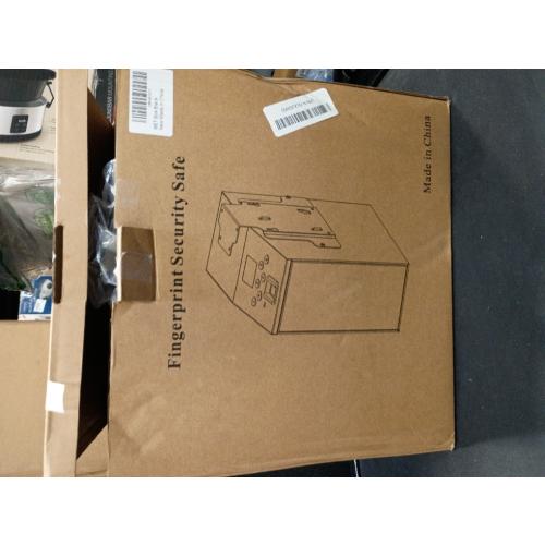 Biometric Slider Handgun Gun Safe with LCD Screen of Temp Humidity Time for Nightstand, Desk, Bed Side, Wall, Truck