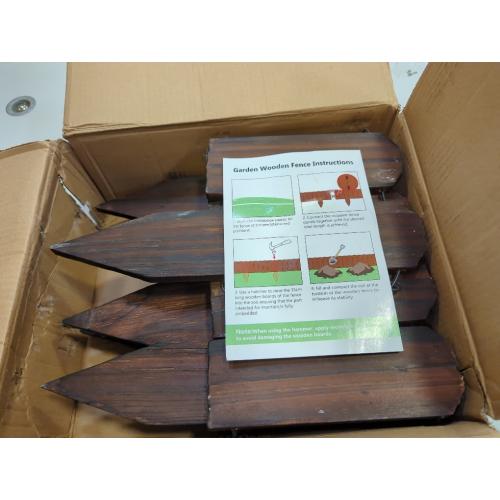 Wooden Garden Fence Wood Garden Edging Border Decorative Landscape Border Edging,Planting Tree Fence Landscape Edging Flower Bed Fences