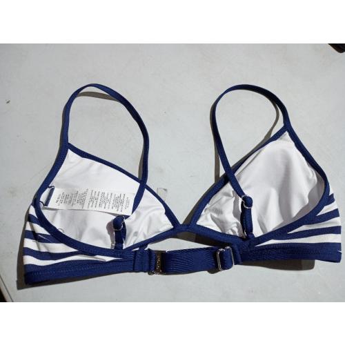Tipped stripe bikini top Polo Ralph Lauren   size L