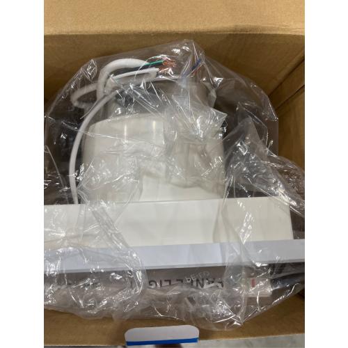 Zeyzer Bathroom Exhaust Fan with LED Light Square Quiet Modern Ceiling Mount Ventilation Fan Combination for Shower/Restroom/Office, 110 CFM 1.0 Sones 4 Inches Duct 110V, White