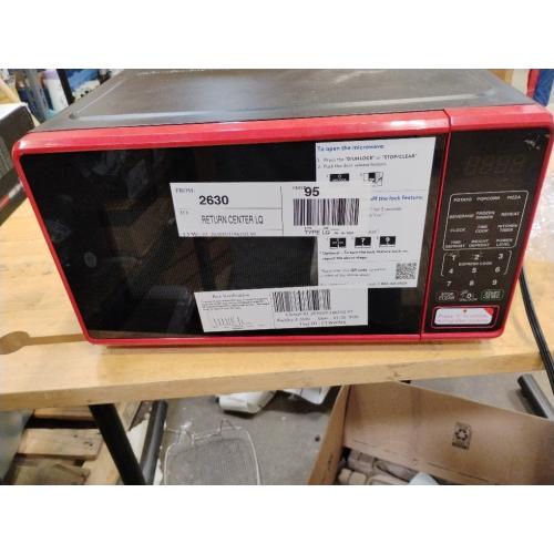 0.7 cu. ft. Countertop Microwave Oven, 700 Watts, New (Color : Red)‼️needs heavy cleaning‼️