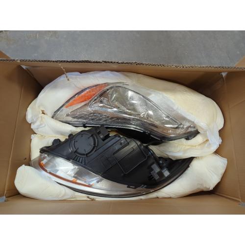 Headlights Assembly For 2012 2013 2014 Ford Focus 3th Pre-Facelift,Halogen Headlamp Chrome Housing,1x Pair Head Light Assembly Set