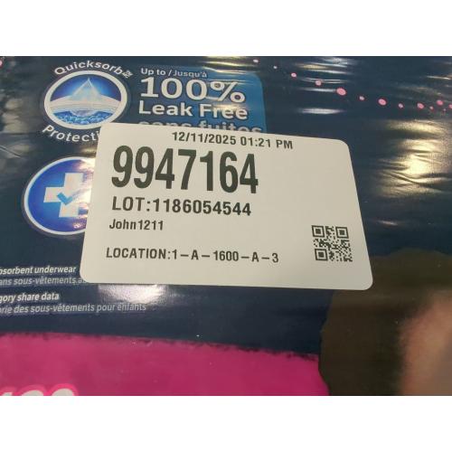 Size XL GoodNites Girls Youth Pants Huge Size XL - 63ct