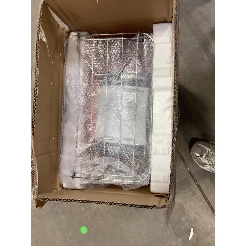 26 Quart Electric Roaster Oven with Visible & Self-Basting Lid, Large Turkey Roaster with Defrost Warm Function, Adjustable Temperature, Removable Pan Rack, Stainless Steel, Red