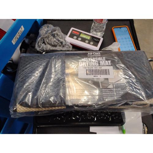 All-Clad Premium Reversible Dish Drying Mat for Kitchen: 16 x 28 Ultra-Absorbent, Long-Lasting, No Condensation, and Oversized for Large Pots and Pans - 3 Pack, Black