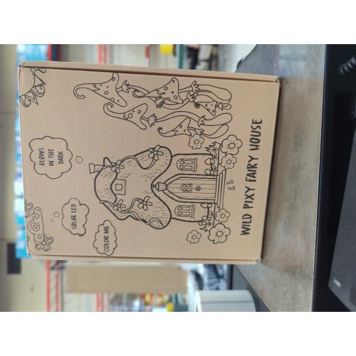 WILD PIXY Fairy Garden House - Glow in The Dark Fairy Cottage with Opening Door and Solar LED Light, Beautiful Miniature Garden Decoration for Indoor or Outdoor Fairy Gardens - 7.1 Fairy House