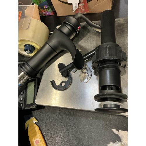 FRANSITON Waterfall Faucet Bathroom Faucet Single Handle One Hole Matte Black Finish Large Spout Lavatory Faucets (Matte Black)