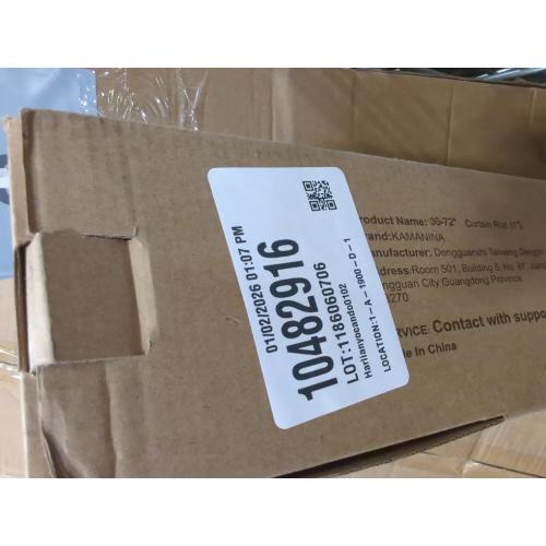 KAMANINA 1 Inch Double Curtain Rods for Windows 36 to 72 Inches (3-6 Feet)，Black Heavy Duty Double Curtain Rod, Telescoping Drapery Rod with Netted Texture Finials