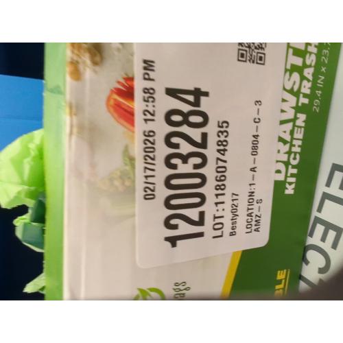 Simply Bio 13 Gallon Compostable Trash Bags Liners Drawstring, Heavy Duty Extra Thick 1 Mil, 49.21 Liter, 30 Bags, Tall Kitchen Food Scrap Waste Bag, ASTM D6400, US BPI and OK Compost Home Certified