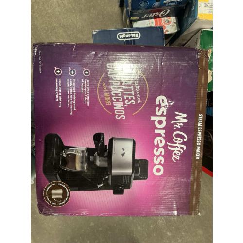 Mr. Coffee 4-Shot Steam Espresso Cappuccino and Latte Maker with Stainless Steel Frothing Pitcher