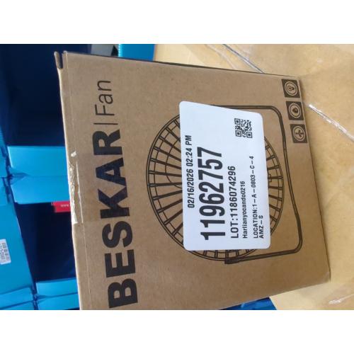 BESKAR USB Small Desk Fan, Portable Fans with 3 Speeds Strong Airflow, Quiet Operation and 360°Rotate, Personal Table Fan for Home,Office, Bedroom- 3.9 ft Cord/White