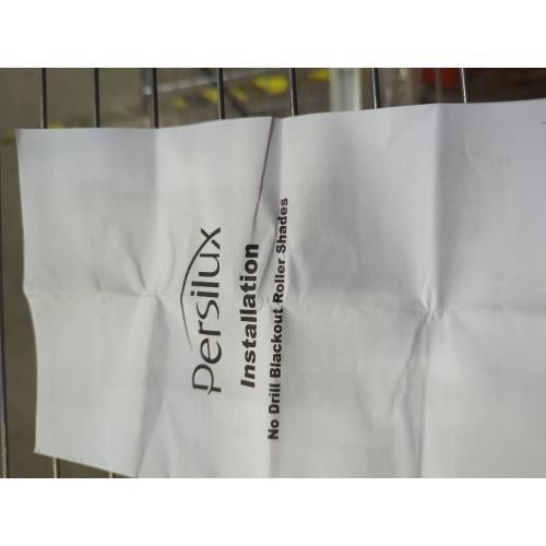 Persilux Cordless Window Shades Roller Blinds (35 W x 72 H, White) 100% Blackout Roller Window Shades UV Protection Energy Saving Roller Shades for Bedroom and Living Room, Home and Office