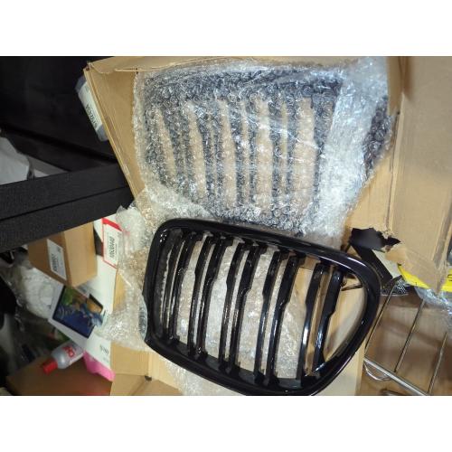 Astra Depot Glossy Black Dual Slats Kidney Grille Compatible with 2016-2018 BMW F48 F49 X1 sDrive18i sDrive20i xDrive25i sDrive16d sDrive18d sDrive20d