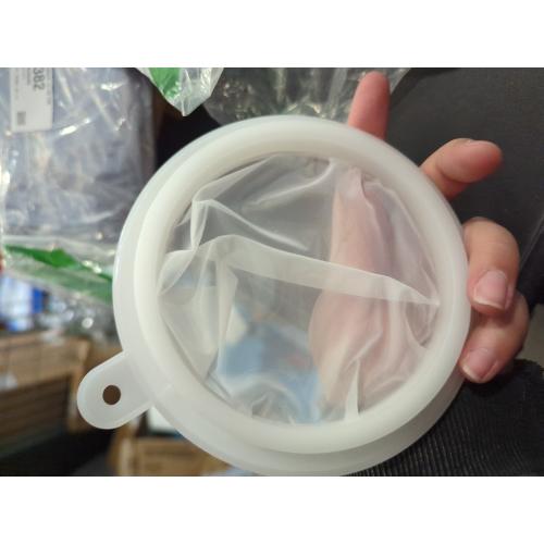 HAUSPROFI Stainless Steel Funnel, 5.1 inch 304 Stainless Steel Kitchen Funnel with 200 Mesh Food Filter Strainer for Transferring Liquids, Oil, Making Jam