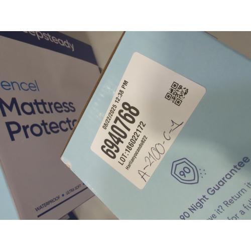 Queen Size Luxury Tencel Mattress Protector, 100% Waterproof, Ultra Soft, Naturally Cooling & Breathable, Deep Pocket Up to 18