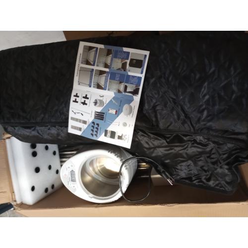 Tomioka Sauna Box,Portable Steam Sauna for Body Relaxation,Portable Personal SPA Steam Tent with 3L /1500W Steamer, 9 Levels Temp Control,Indoor,Outdoor (Black)