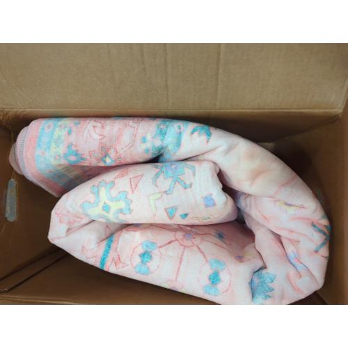 Pink Rugs for Bedroom Girls, 5x7 Washable Area Rug for Living Room Nursery Kids Baby Playroom Indoor Decor, Oushak Floral Vintage Low Pile Boho Non Slip Foldable Carpet