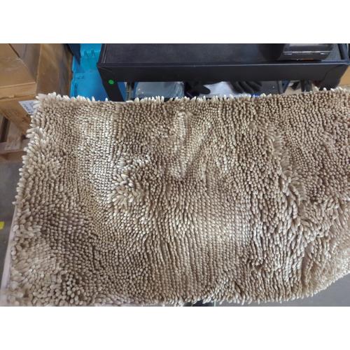 Yimobra Chenille Bathroom Rugs Non Slip, Extra Thick Soft Absorbent Bath Rug Medium Machine Washable Quick Dry Bath Mat for Bathroom Floor, Tub and Shower, Home Decor Accessories, Camel