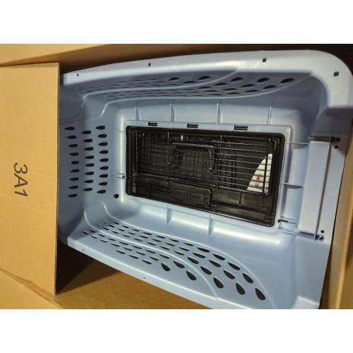 Petmate Dog Crates for Small Dogs & Cat Carriers, Two-Door Plastic Pet Kennel, Top & Front Loading, Made in USA, 24, Blue