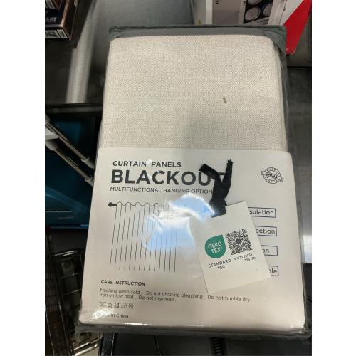 100% Blackout Shield Linen Blackout Curtains for Bedroom 84 Inches Long, Back Tab/Rod Pocket Living Room Drapes, Thermal Insulated Blackout Curtains 2 Panels Set, 50 W x 84 L, Cream