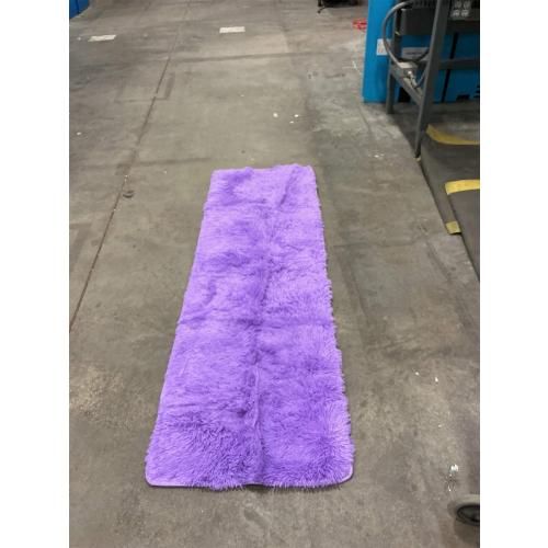 Runner Rug for Bedroom 2x6 Purple Fluffy Shaggy Rug Soft Plush Fuzzy Area Rug Bedside Runners for Hallway Kids Nursery Dorm Playroom Living Room with Non Slip Modern Indoor Decor Carpet