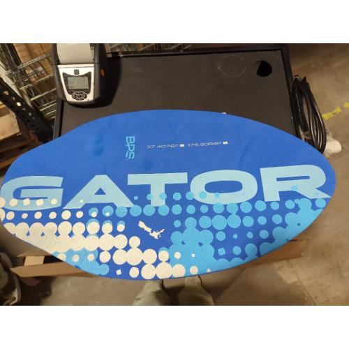 BLUE BPS New Zealand ‘Gator’ Skimboard with Colored EVA Grip Pad and High Gloss Clear Coat Wooden Skim Boards for Kids and Adults | Choose from 3 Sizes and Traction Pad Color