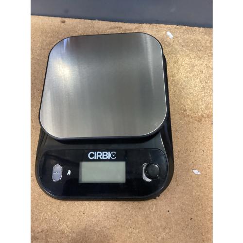 Talking Kitchen Scales - Big Numbers with Clear Loud Voice North American Accent (Black)