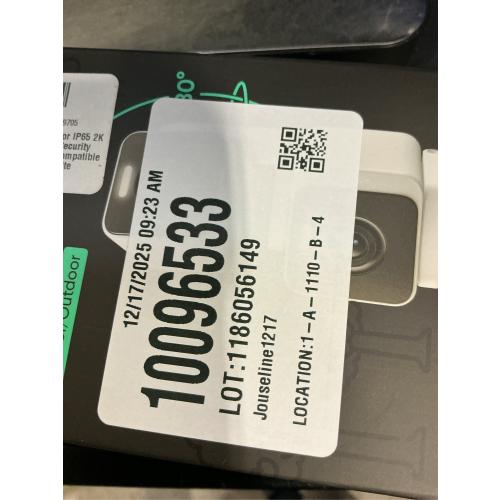 WYZE Duo Cam Pan Indoor/Outdoor IP65 2K 360° Pan/Tilt Smart Home Security Camera with Color Night Vision, Compatible with Alexa & Google Assistant, White