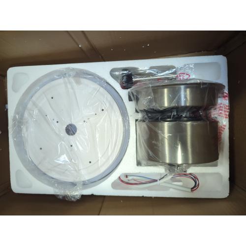 warmiplanet Ceiling Fan with Lights Remote Control, 52 Inch, Brushed Nickel (5-Blades)