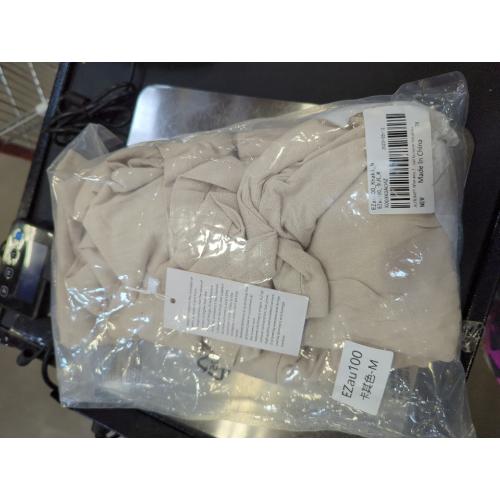 Size M AUTOMET Set of 2 Women 2 Pieces Linen Shorts Tummy Free Fashion Clothing Summer Vacation