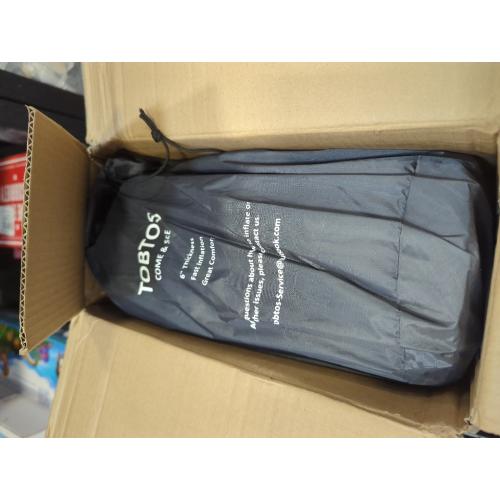 TOBTOS Double Sleeping Pad for Camping, Extra Thick 6 Camping Mattress 2 Person with Pillow Built-in Foot Pump, Inflatable Sleeping Mat for Camp, Backpacking, Hiking, Traveling