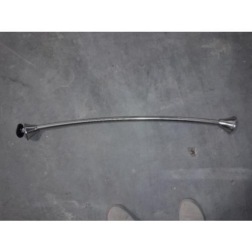 Moen Curved Adjustable Spring Tension No Drill Shower Curtain Rod for Bathroom, Chrome Finish, CSR2172CH