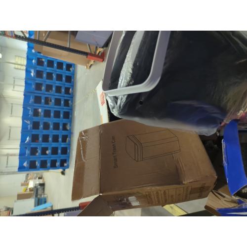 Yatmung Touchless Bathroom Trash Can - 2.5 Gallon Smart Trash Can Sensor Motion - Skinny Trash Bin with Lid - Electric, Narrow, Plastic, Auto Open - Small Slim Automatic Garbage Can (Black)